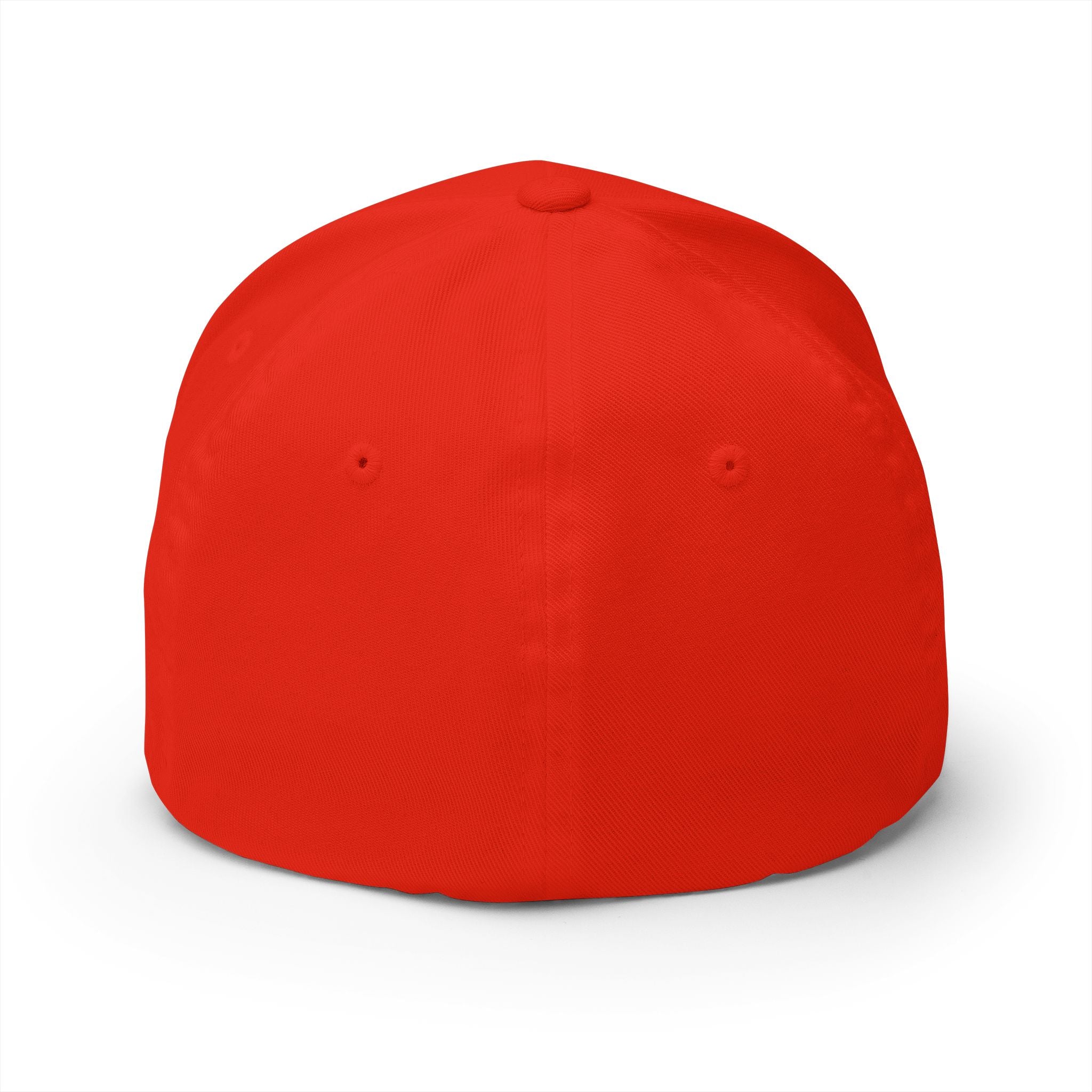 Embroidered MMAGA Closed-Back Cap — White Structured Baseball Hat